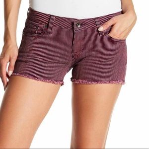 Big Star - Remy Low Rise Shorts neon pink stripe